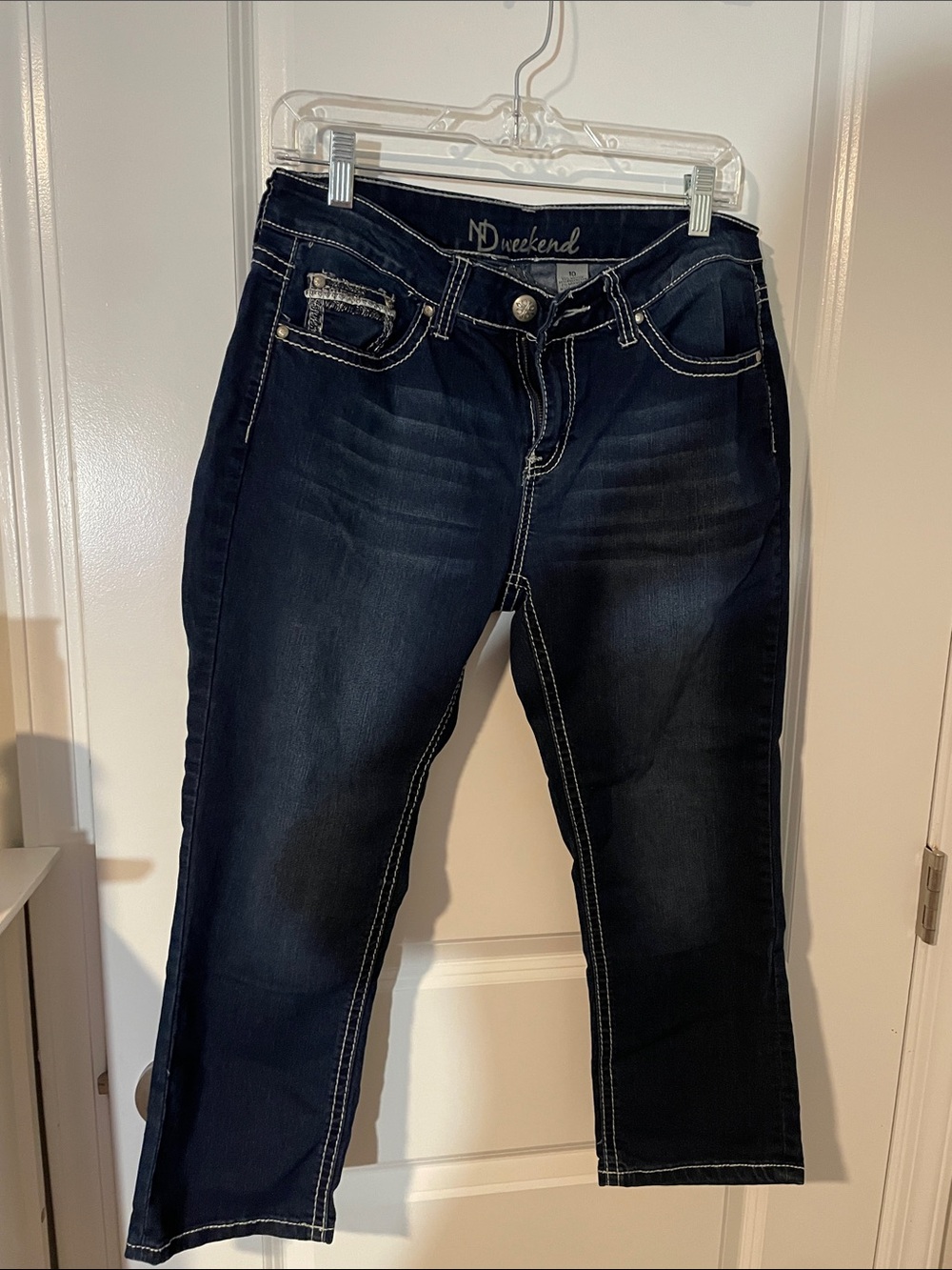 ND Weekend Dark Blue Stretch Mid-Rise Jeans